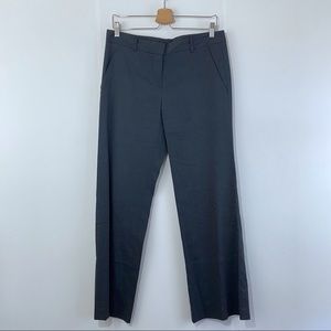 Theory size 10 steel blue linen blend pants